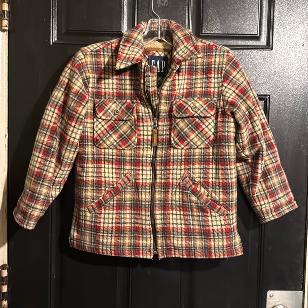 Kid’s Gap Plaided Sherpa Wool Jacket
